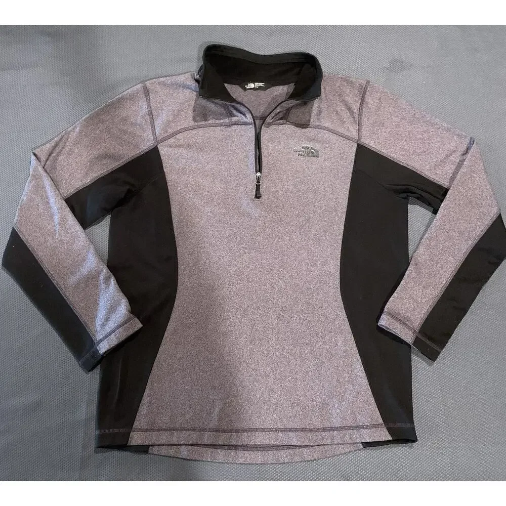 The North Face Men's 1/4 Zip Color Block Pullover Size M Hiking Camping